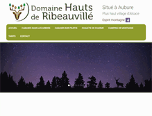 Tablet Screenshot of domaine-hauts-de-ribeauville.fr